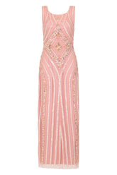 Rita Blush Embellished Maxi Dress